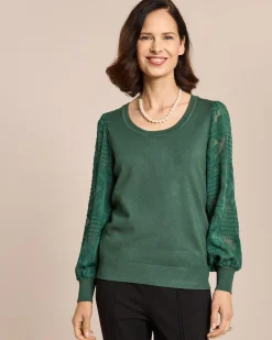 Pullover mit Jacquardärmel