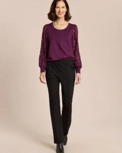 Pullover mit Jacquardärmel