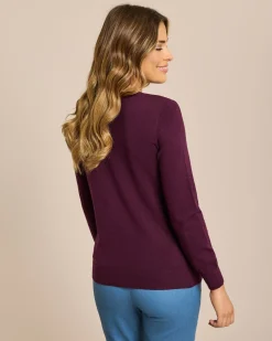 Pullover mit Karo-Design in Strass