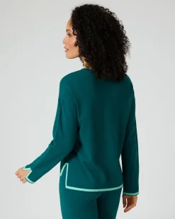 Pullover mit Kontrastdetails