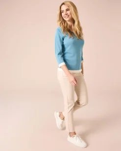 Pullover mit Kontrastsaum