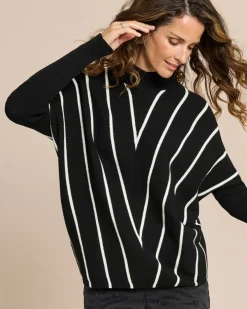 Pullover mit Kontraststeifen