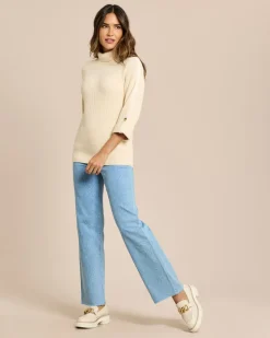 Pullover mit Kragen zum Umschlagen