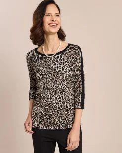 Pullover mit Leoprint