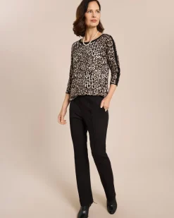 Pullover mit Leoprint