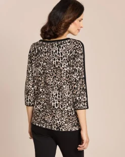 Pullover mit Leoprint