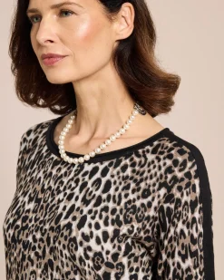 Pullover mit Leoprint