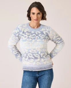 Pullover mit Leoprint