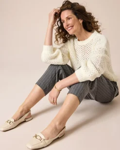Pullover mit Lochstruktur