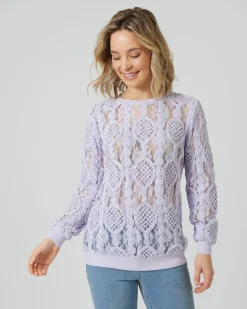 Pullover mit Mesh