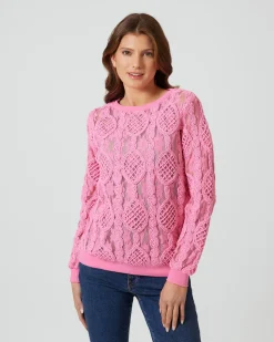 Pullover mit Mesh