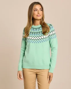 Pullover mit Norwegerstrickmuster