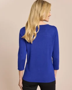 Pullover mit Schleife am Ausschnitt