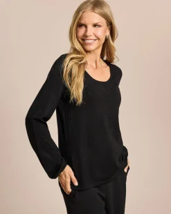 Pullover mit Strassbesatz