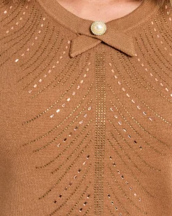 Pullover mit Strassdeko und Schleife
