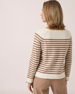 Pullover mit Streifen