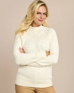Pullover mit tonalem Strickmuster
