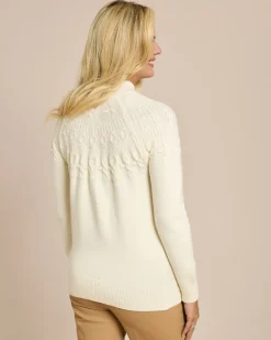 Pullover mit tonalem Strickmuster