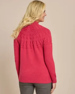 Pullover mit tonalem Strickmuster
