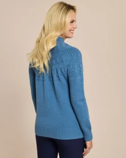 Pullover mit tonalem Strickmuster