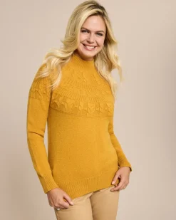 Pullover mit tonalem Strickmuster