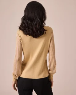 Pullover mit transparenten Ärmeln