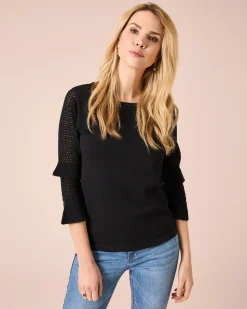 Pullover mit Volants