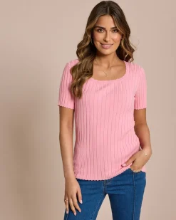 Pullover mit Wellensaum