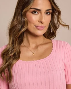 Pullover mit Wellensaum