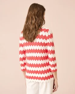 Pullover mit Zick-Zack-Muster