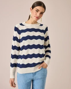 Pullover mit Zickzack-Muster