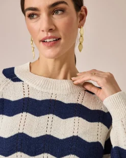 Pullover mit Zickzack-Muster