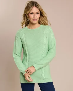 Pullover mit Zopf-Details
