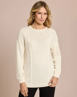 Pullover mit Zopf-Details