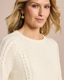 Pullover mit Zopf-Details