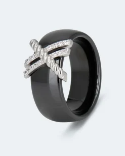 Ring aus Keramik mit Zirkonia