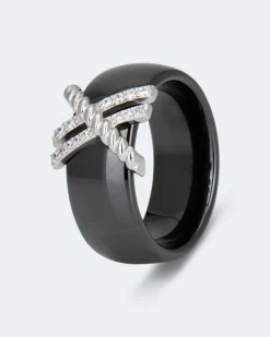 Ring aus Keramik mit Zirkonia