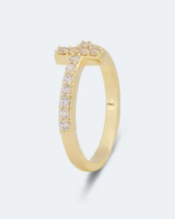 Ring "Kreuz" mit Zirkonia