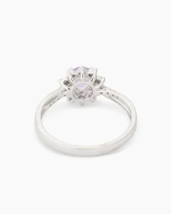 Ring mit Amethyst & Diamanten