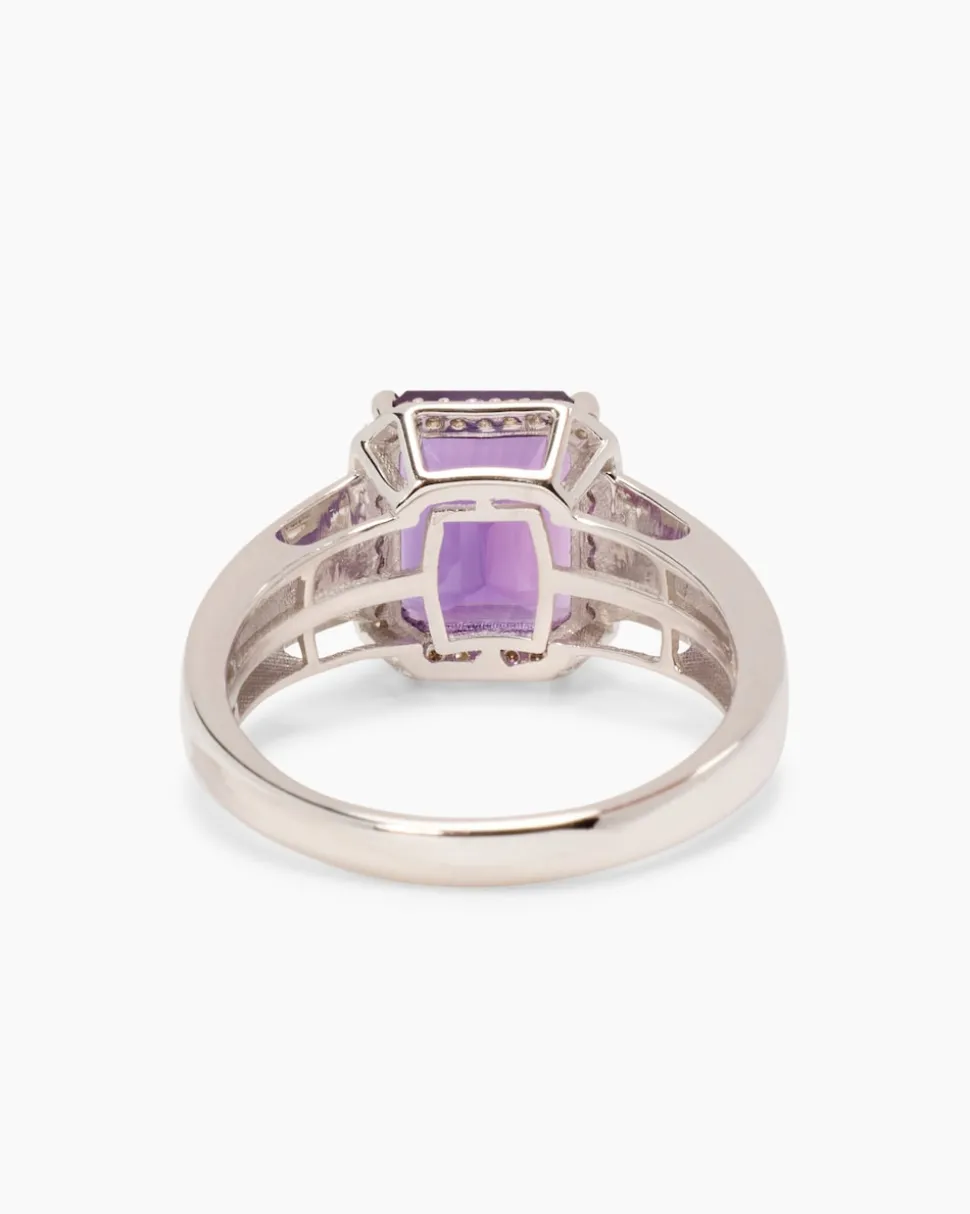 Ring mit Amethyst & Diamanten