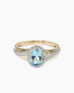 Ring mit Aquamarin