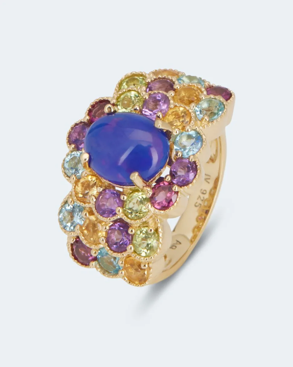 Ring mit blauem Opal