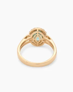 Ring mit blauem Zirkon