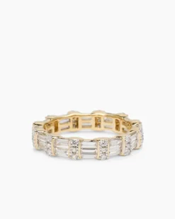 Ring mit Brillanten + Diamanten, ca. 1,50 ct