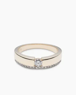 Ring mit Diamant und Brillant ca. 0,30 ct