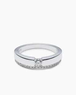 Ring mit Diamant und Brillant ca. 0,30 ct