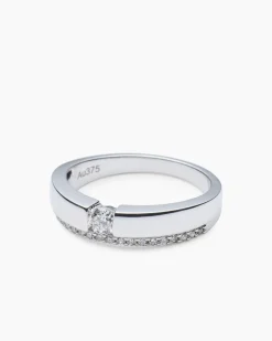 Ring mit Diamant und Brillant ca. 0,30 ct