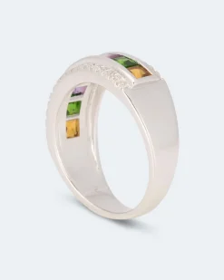 Ring mit Edelsteinmix