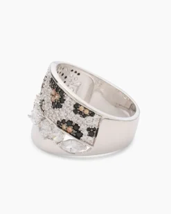 Ring mit farbigen Zirkonia