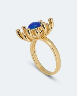 Ring mit Kristallopal und Zirkon